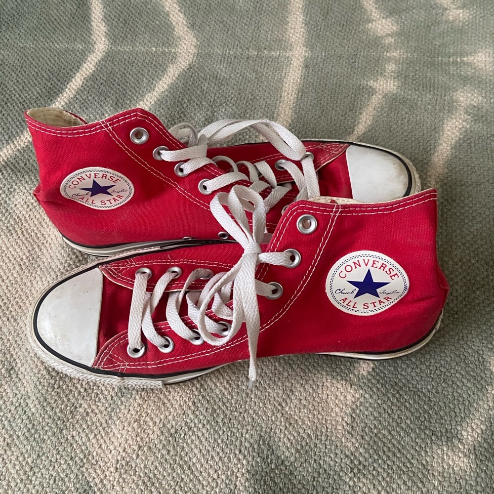 Red Converse Hightops